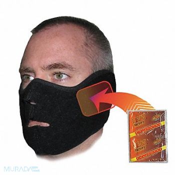 HEAT FACTORY Heated Face Mask Black Universal, 14J829
