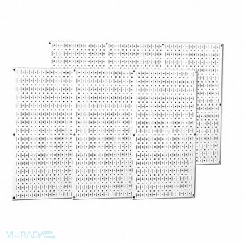 WALL CONTROL G0362 Pgbrd Panel 3/4 x32 x96 in Crcl Slttd, 14K272