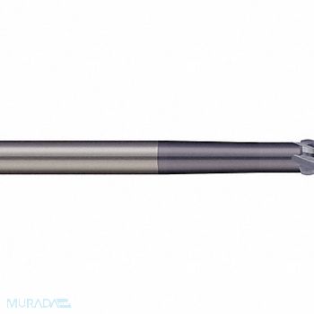 MICRO 100 Ball End Mill Single End 12.00mm Carbide, 14M228