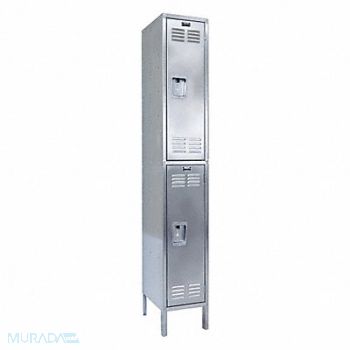 HALLOWELL Lckr 2x1Lckr Silver 78 x12 x18 UnAssm, 14L058