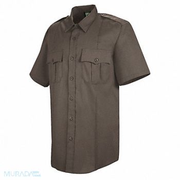 HORACE SMALL Deputy Deluxe Shirt SS Brown 16-1/2 in, 14N577