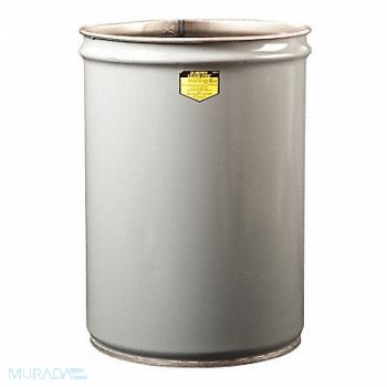 JUSTRITE Open-Head Drum 12 gal Gray, 14N860