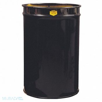 JUSTRITE Open-Head Drum 55 gal Blk, 14N872