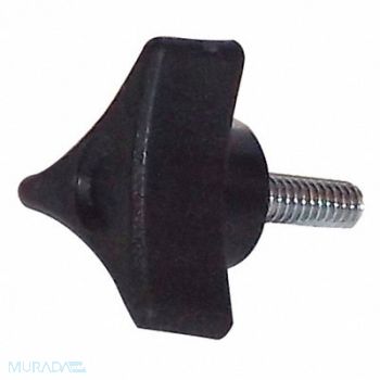 JUSTRITE Screw Knob Black, 14N877