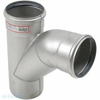 BLUCHER Combination Wye and 1/8 Bend SS 4 in, 14N997