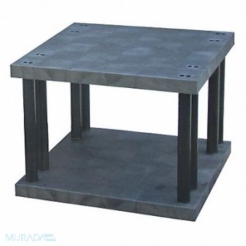 STRUCTURAL PLASTICS Plstc Shelf 36inx27inx36inShlfLdCp 490lb, 14U078