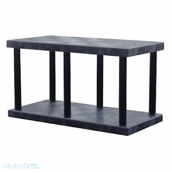 STRUCTURAL PLASTICS Plstc Shelf 24inx27inx48inShlfLdCp 425lb, 14U079