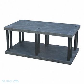 STRUCTURAL PLASTICS Plstc Shelf 36inx27inx66inShlfLdCp 895lb, 14U081