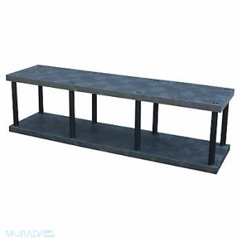 STRUCTURAL PLASTICS Plstc Shelf 24inx27inx96inShlfLdCp 880lb, 14U082