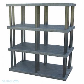 STRUCTURAL PLASTICS Plstc Shelf 36inx75inx66inShlfLdCp 895lb, 14U095