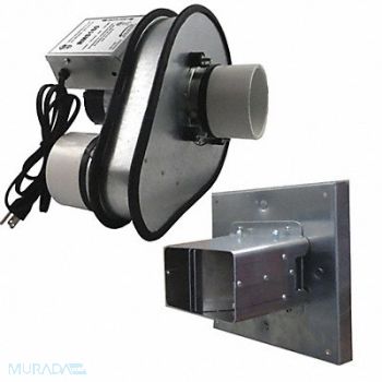 TJERNLUND Steel 11 D 14.1 H 11.1 W Inline Duct Fan, 14U160