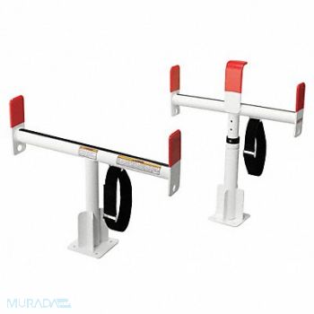 WEATHER GUARD Service Body Rack White Alum 24-1/2 In, 14V903