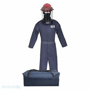 OBERON COMPANY Arc Flash Suit Kit Navy Blue L, 53PX57