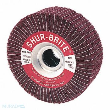SUPERIOR ABRASIVES Condition Duplex Wheel AO 6x1x1 Grit 180, 152P53