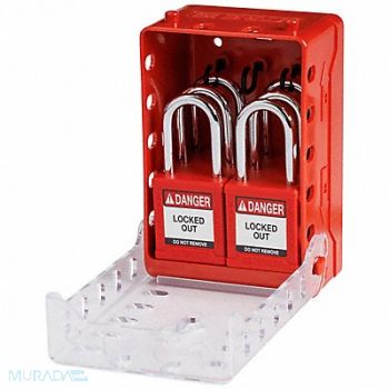 BRADY Lockout Kit 2.743 D 3.95 W Plastic Red, 799YW9