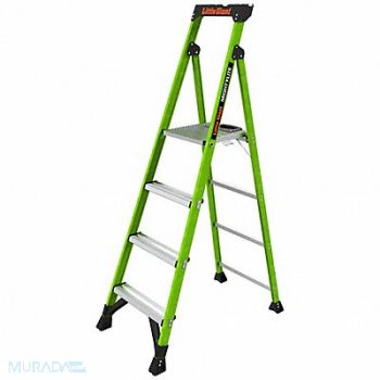 LITTLE GIANT Stepladder 6ft H 1 W Platform 300 lb Cap, 794JE2