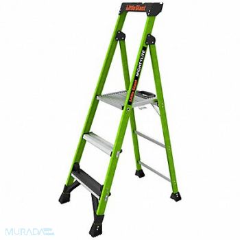 LITTLE GIANT Stepladder 5ft H 1 W Platform 375 lb Cap, 794JD9