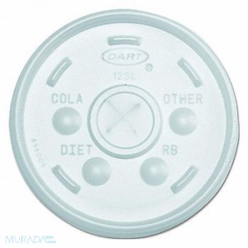 DART Disp Hot/Cold Cup Lid 6 oz-14 oz PK1000, 1UCV1