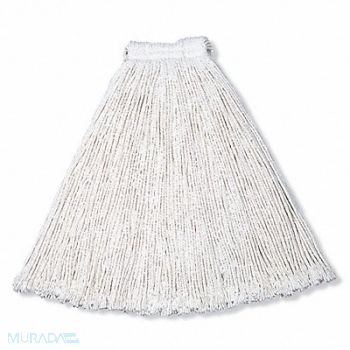 RUBBERMAID COMMERCIAL PRODUCTS Wet Mop White Rayon PK12, 15A644