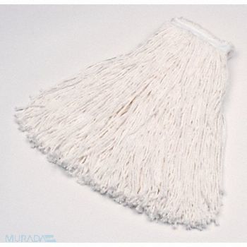 RUBBERMAID COMMERCIAL PRODUCTS Wet Mop White Rayon PK12, 15A645