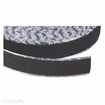 VELCRO BRAND Loop Tape Fastener 1 W Black, 15A774