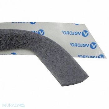 VELCRO BRAND Loop Tape Fastener 1 W Silver, 15A780