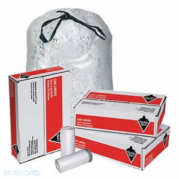 TOUGH GUY Trash Bag 23 gal Clear PK200, 15E444