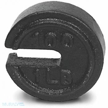 RICE LAKE WEIGHING SYSTEMS Weight Slotted 300x1.5lb Cst Iron Class7, 15F146