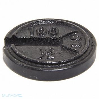 RICE LAKE WEIGHING SYSTEMS Weight Slotted 100x0.5lb Cst Iron Class7, 15F150