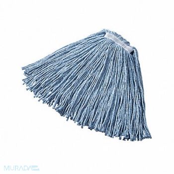 RUBBERMAID COMMERCIAL PRODUCTS Wet Mop Blue Cotton/Synthetic PK12, 15F223