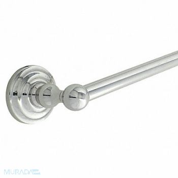 GRAINGER APPROVED Towel Bar Zinc 20 3/4 in Overall W, 15F396
