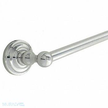 GRAINGER APPROVED Towel Bar Zinc 26 3/4 in Overall W, 15F397