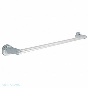 GRAINGER APPROVED Towel Bar Zinc 27 in Overall W, 15F407