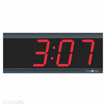 PYRAMID Wall Clock 4 Digit Electric, 15F566