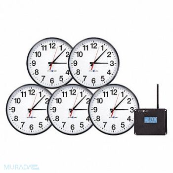 PYRAMID Wall Clock Analog Battery, 15F569