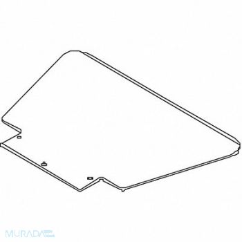 WESCO Nose Plate 18-1/2 W 9-1/2 D 350lb., 15J304