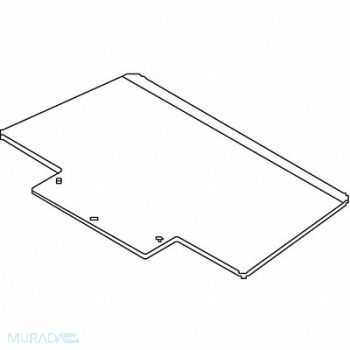 WESCO Nose Plate 18-1/2 W 9-1/2 D 350 lb., 15J305