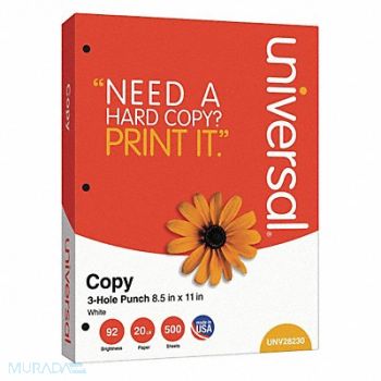 UNIVERSAL Multipurpose Paper 8-1/2 x 11 PK5000, 15U673