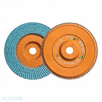 WALTER SURFACE TECHNOLOGIES Flap Disc Aluminum 7 dia 8 600 RPM, 804CJ2