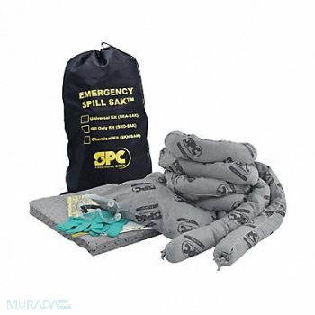 BRADY SPC ABSORBENTS Spill Kit Universal Black, 15U867