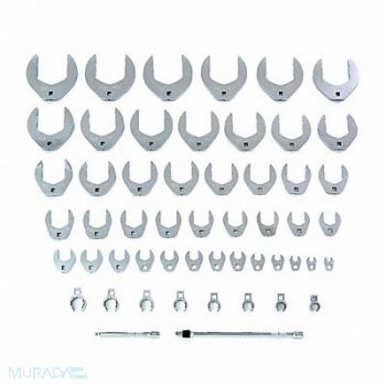 PROTO Crowfoot Skt Set Steel DvSz 3/8 SAE, 15V156