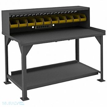 DURHAM MFG Workbench Steel 60 W 30 D, 15V197