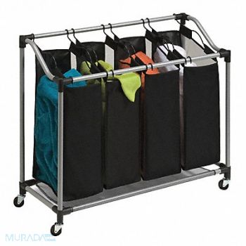 HONEY-CAN-DO Laundry Sorter 4-Compartment, 15V321