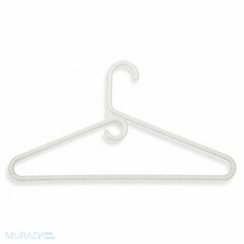 HONEY-CAN-DO Heavyweight Hanger White Plastic PK3, 15V362