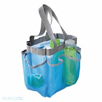 HONEY-CAN-DO Shower Tote 6 in L Blue, 15V432