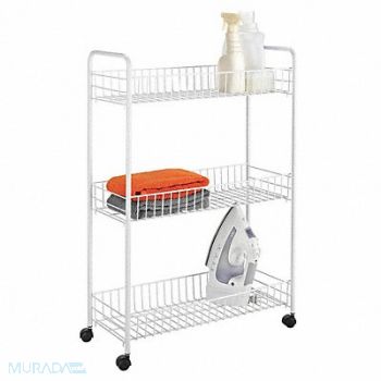 HONEY-CAN-DO Laundry Cart 3 Tier, 15V463