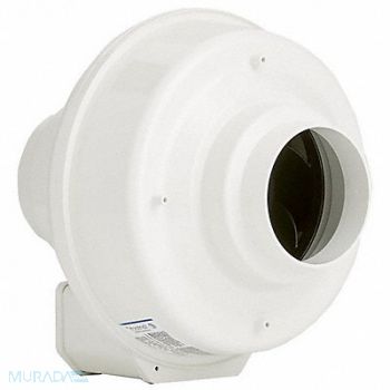 FANTECH Plastic 10 D 10.6 H 10 W Inline Duct Fan, 15W682