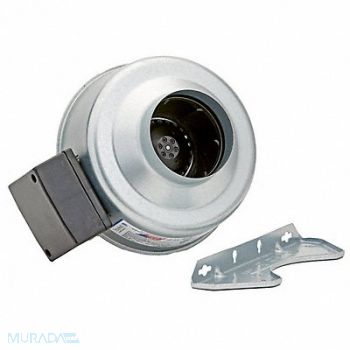 FANTECH Steel 9 D 10.5 H 7.5 W Inline Duct Fan, 4YM43