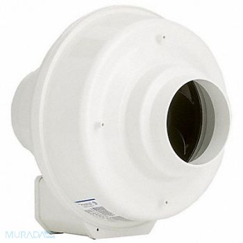 FANTECH Plastic 10 D 10.6 H 10 W Inline Duct Fan, 5C516