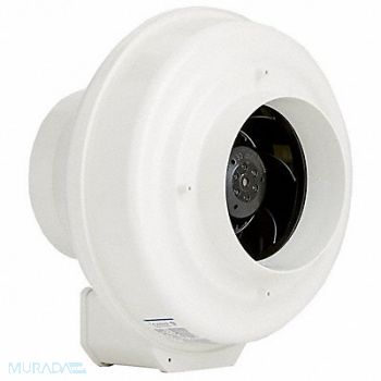 FANTECH Plastic 12 D 9 H 11.5 W Inline Duct Fan, 5C517